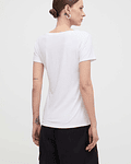 T-shirt com Estampado Branco - Liu Jo