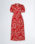 Vestido Comprido com Estampa Vermelho - Liu Jo
