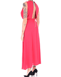 Vestido Comprido com Decote nas Costas Vermelho - Liu Jo