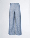 Calças Largas Logo Azul - Liu Jo