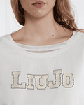 T-shirt com Duas Camadas Branco - Liu Jo