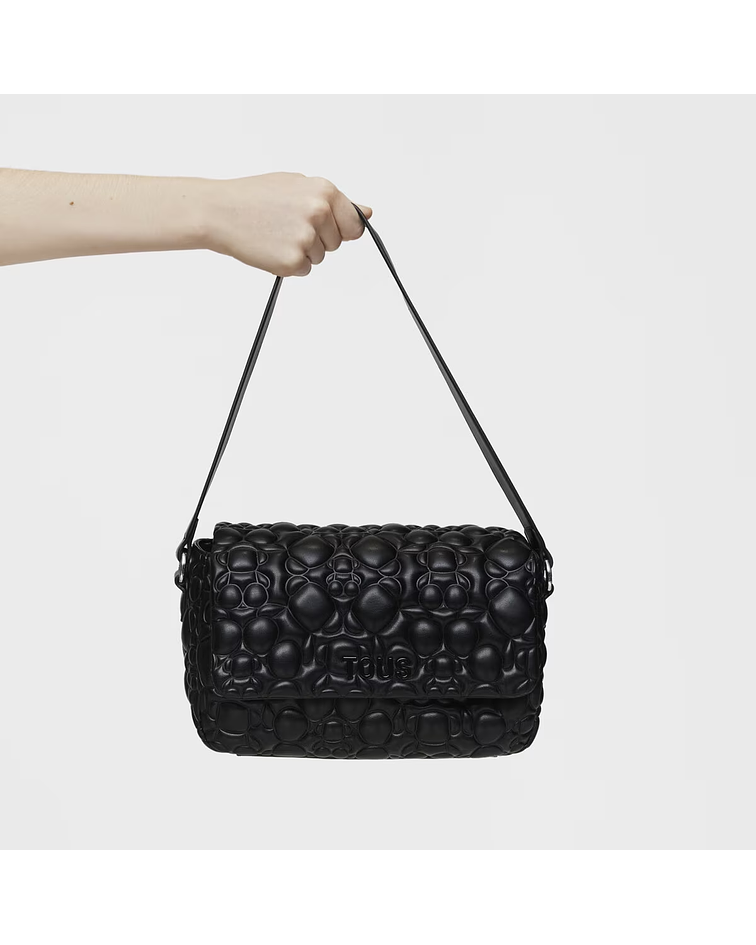 Crossbody com Aba Bold Preto - Tous