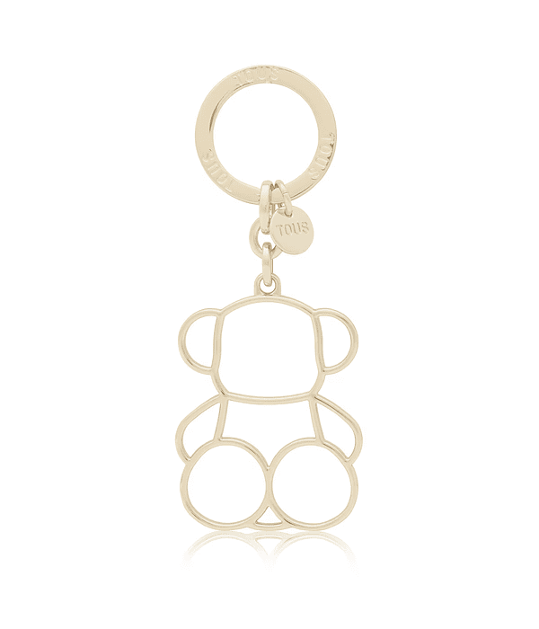 Porta Chaves Silhoutte Bold Formato Urso Dourado - Tous