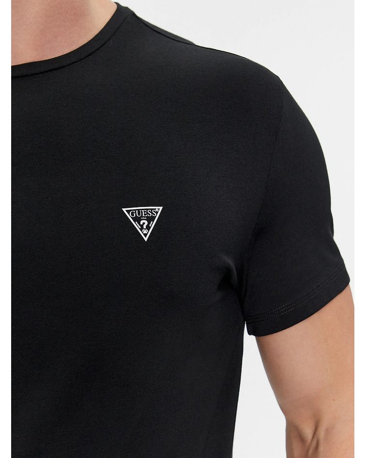 Pack 2 T-shirts Slim Básica Preto - GUESS 