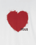 T-Shirt com Coração Branco - Tous