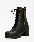 Bota de Salto com Atacadores Preto - GUESS