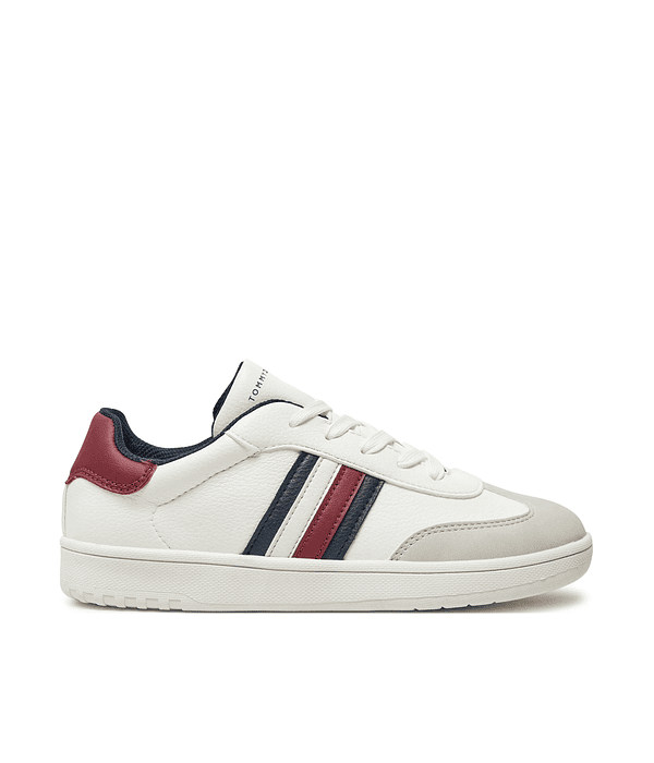 Ténis Clássico com Riscas Branco - Tommy Hilfiger 