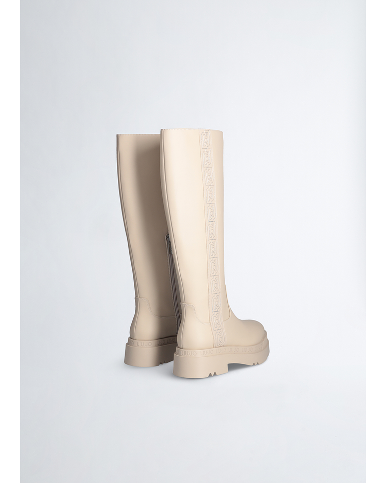 Bota de cano Alto Love 51 Creme - Liu Jo