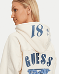 Sweat com Bordado Rosas nas Costas Creme - Guess 