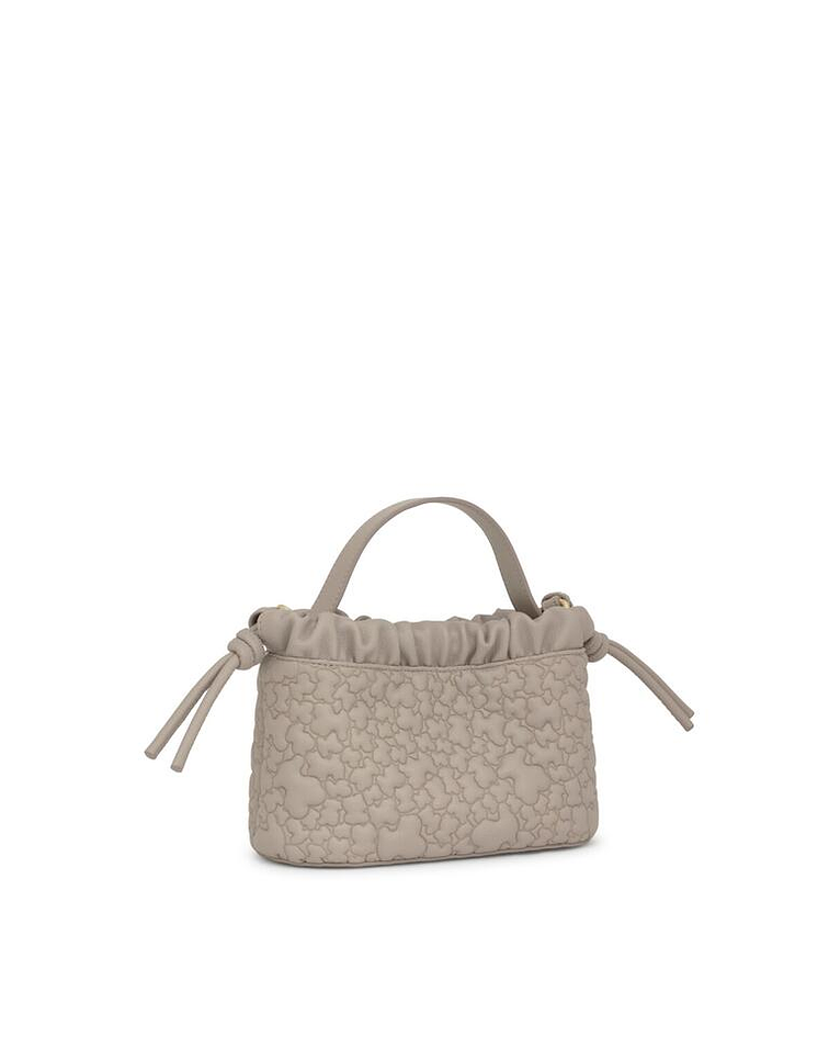 Crossbody Pequena Ursos Puffy Taupe - Tous 