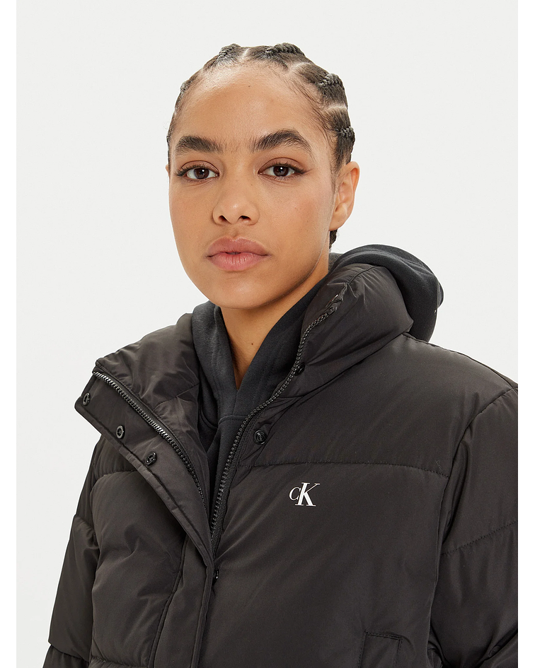 Casaco Puffer Curto Preto - Calvin Klein