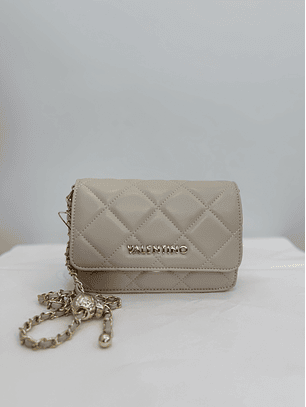 Crossbody Pequena Acolchoada Ocarina Bege - Valentino 