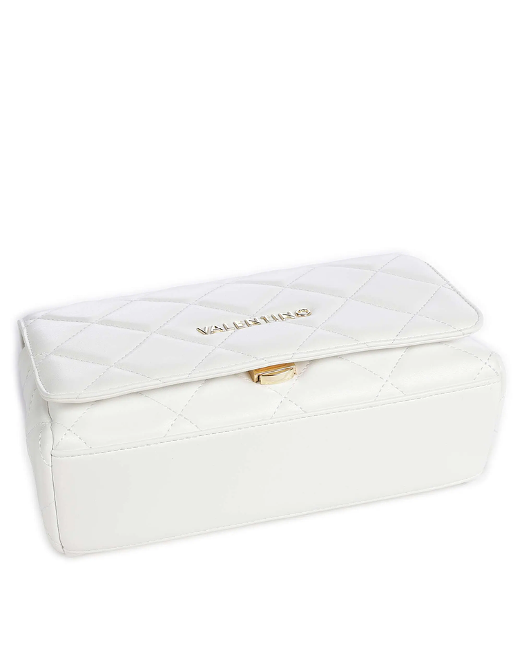 Crossbody Grande Acolchoada Ocarina Branco - Valentino  