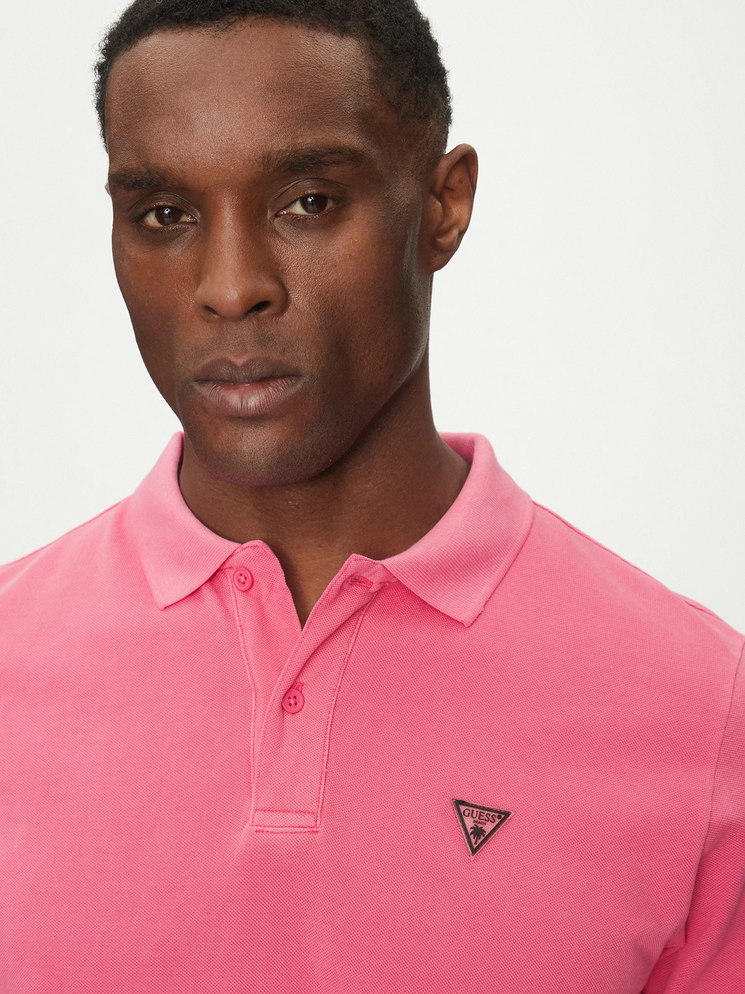 Polo Guess Logo na Gola Rosa - Guess 4