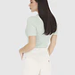 Blusa Paula Canelada Botões Strass Verde Menta - Guess - Thumbnail 2
