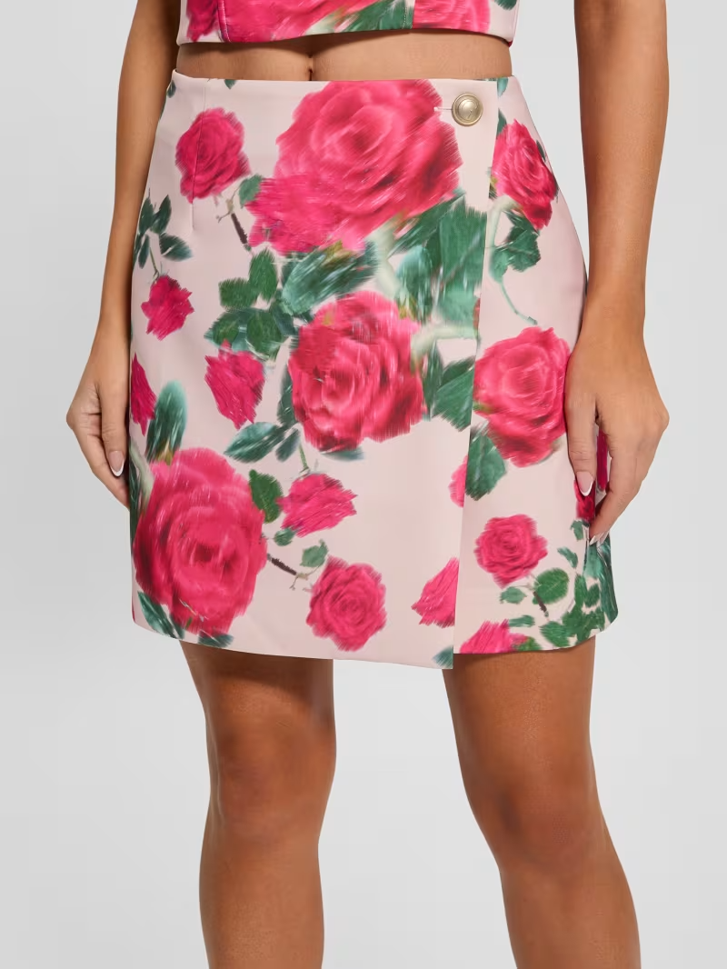 Saia Raissa Floral Rosa - Guess  1