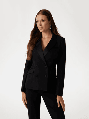 Blazer Shimmy com Brilho Preto - Guess Marciano