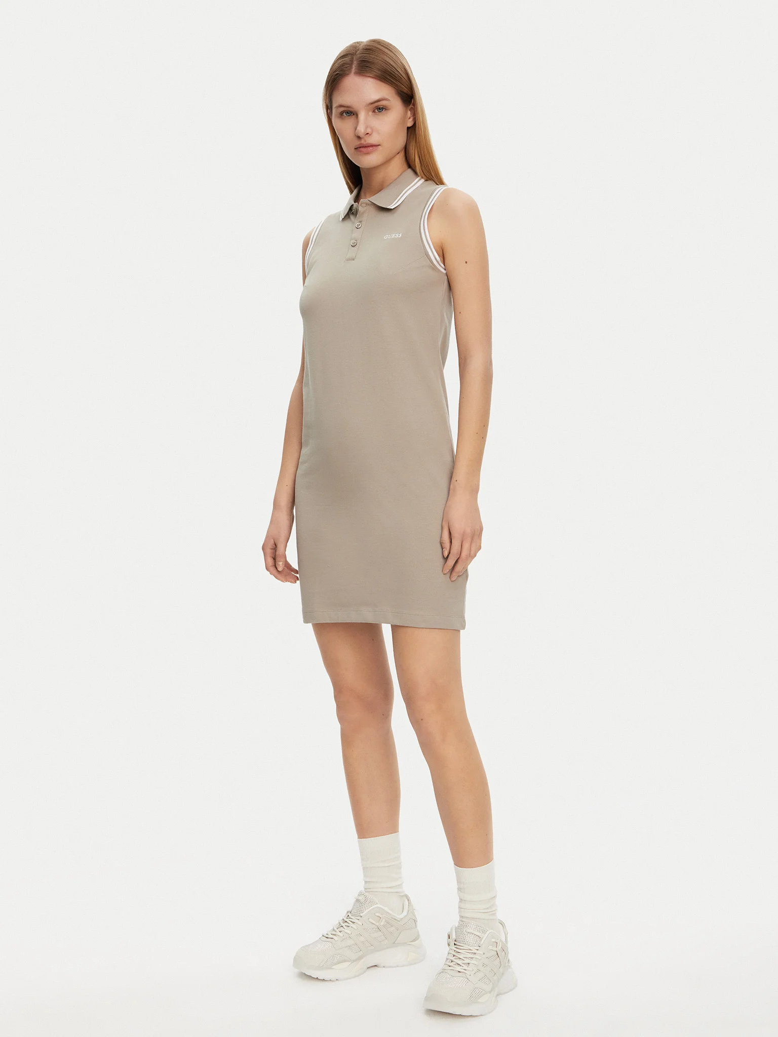 Vestido Polo Amaryllis Khaki - Guess   4