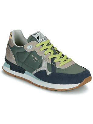 Ténis Brit Glitter Castanho Bordeaux - Pepe Jeans