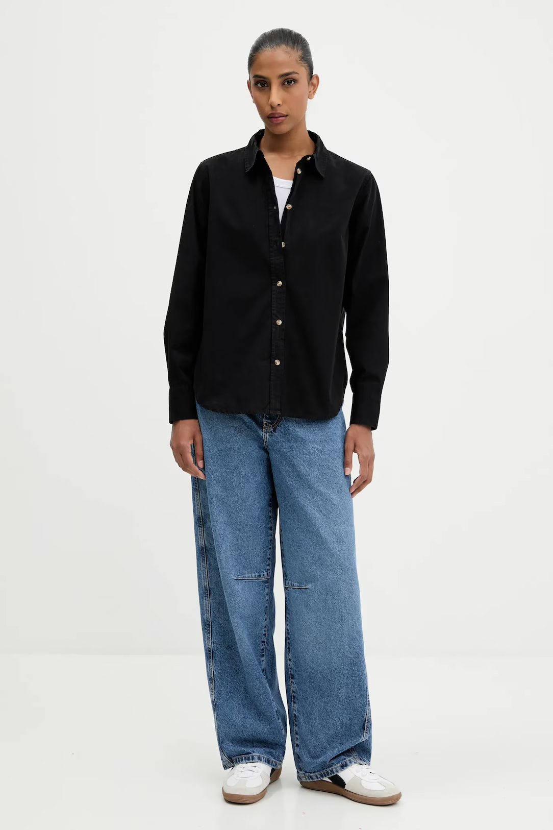 Camisa Regular Básica Preto - Guess Jeans  2