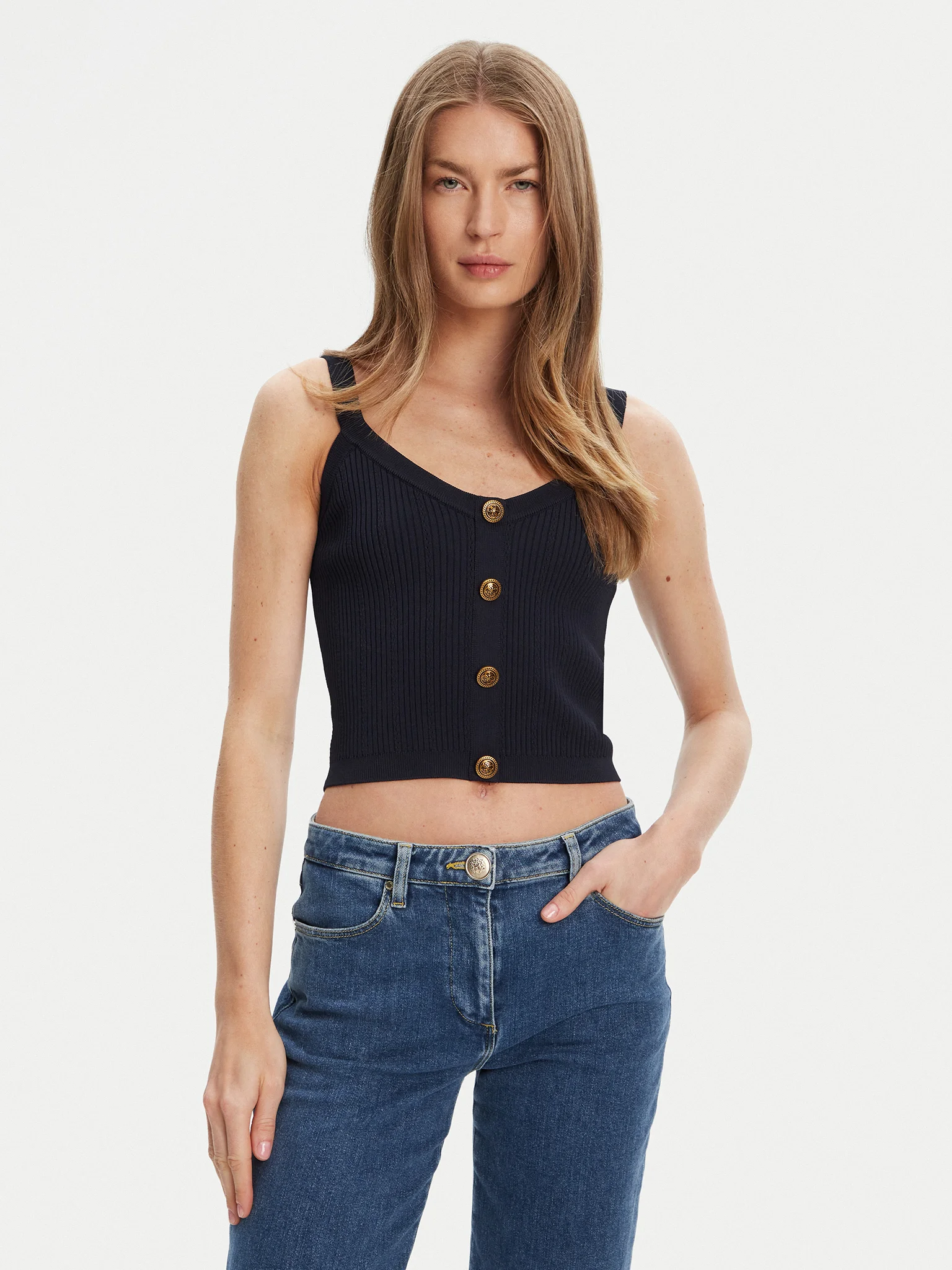 Top de Malha Emmie Azul - Guess 1