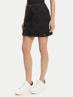 Saia IVY Acolchoada Logo Gravado Preto - Guess