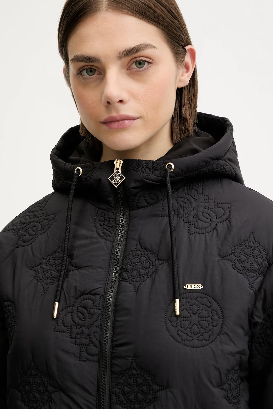 Casaco IVY Logo Gravado Preto - Guess  5