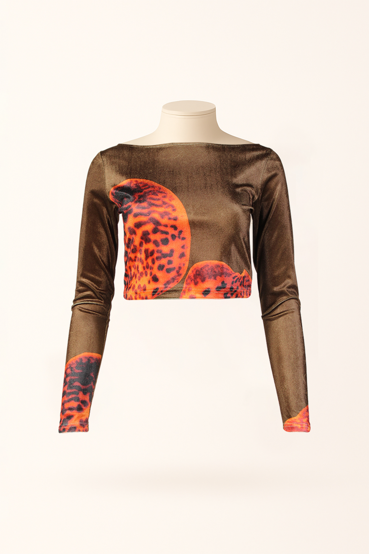 Camisola de Veludo Orquídea Castanho  - SAHOCO  3