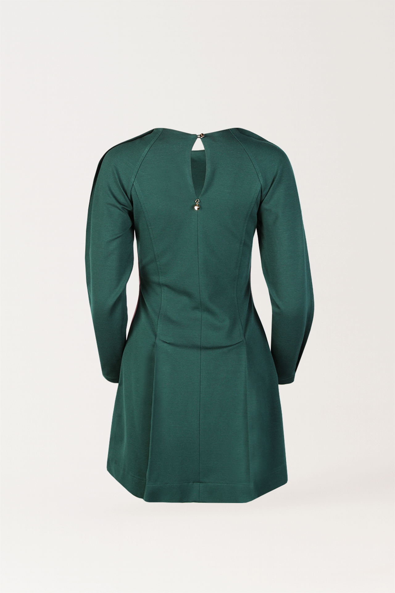 Vestido Curto com Risca Verde - SAHOCO  4