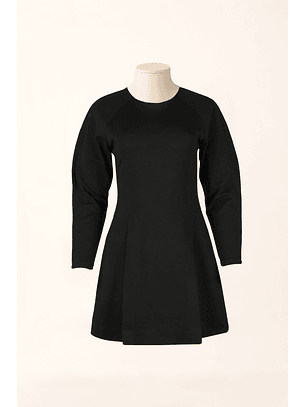 Vestido Curto com Risca Preto - SAHOCO 