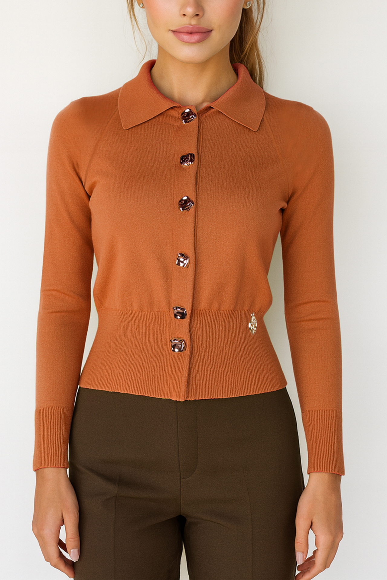 Casaco de Malha com Gola Camel - SAHOCO  1