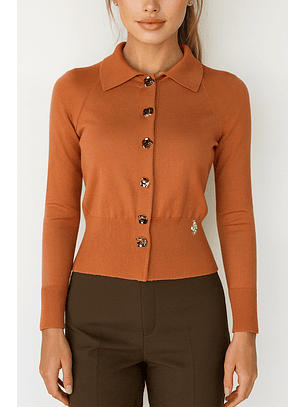 Casaco de Malha com Gola Camel - SAHOCO 