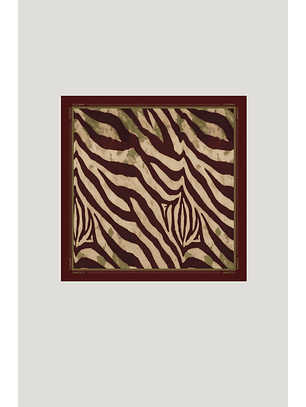 Lenço Croco Print Bordeaux - SAHOCO