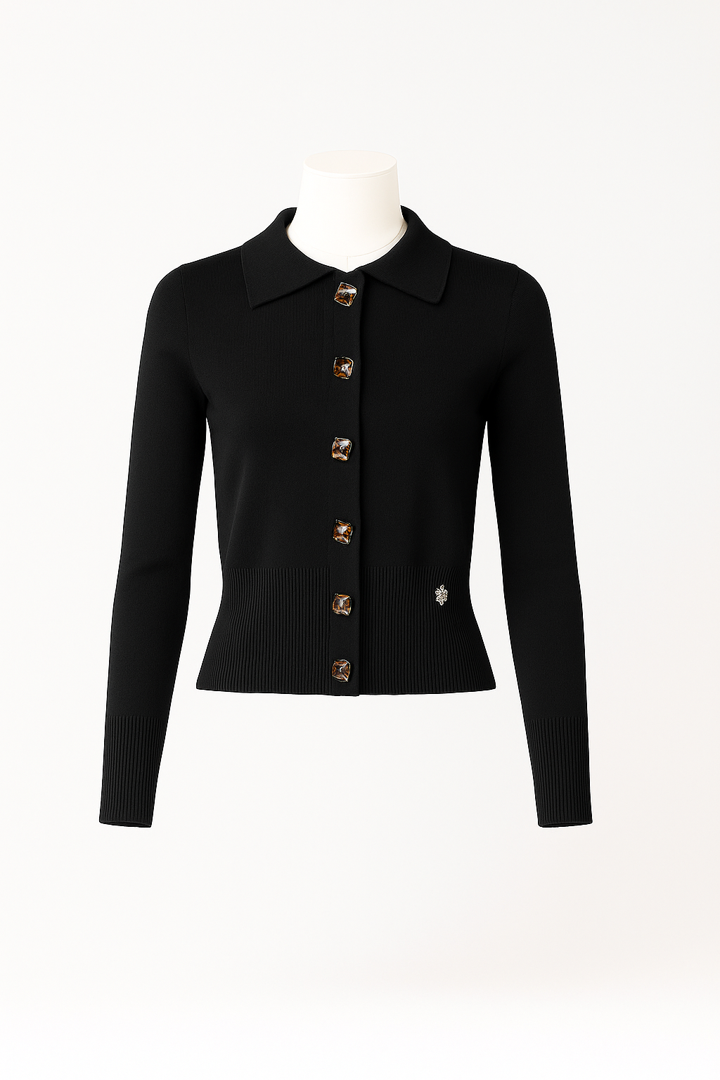 Casaco de Malha com Gola Preto - SAHOCO  2