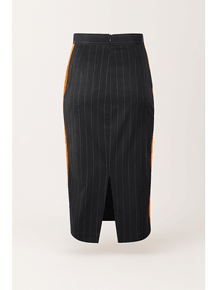 Saia Lápis com Faixa Azul - SAHOCO 