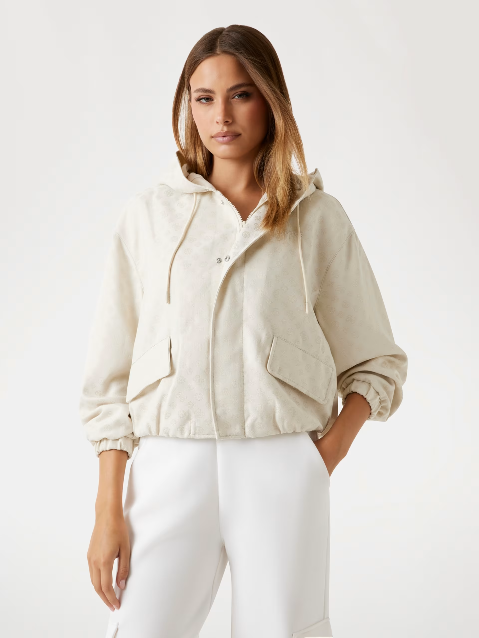 Casaco Logo Peony Pérola - Guess  1