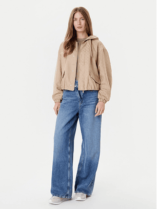 Casaco Logo Peony Bege - Guess