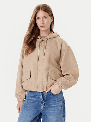 Casaco Logo Peony Bege - Guess