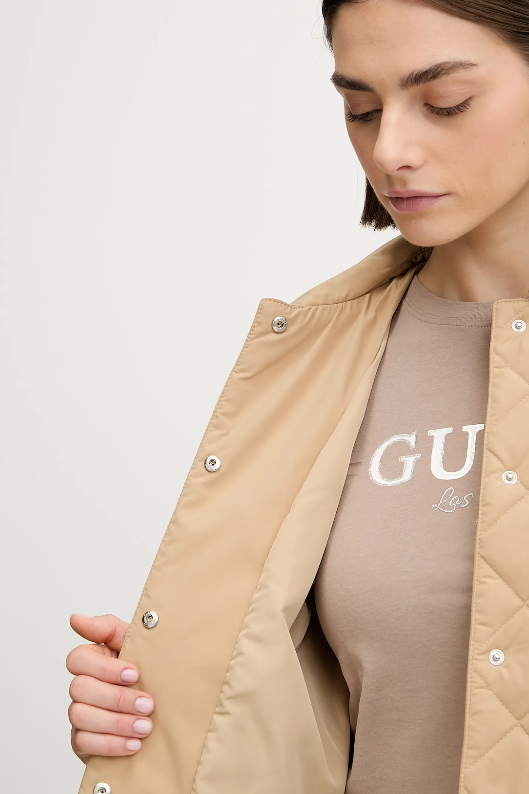 Casaco BIANCA Acolchoado Camel - Guess  4