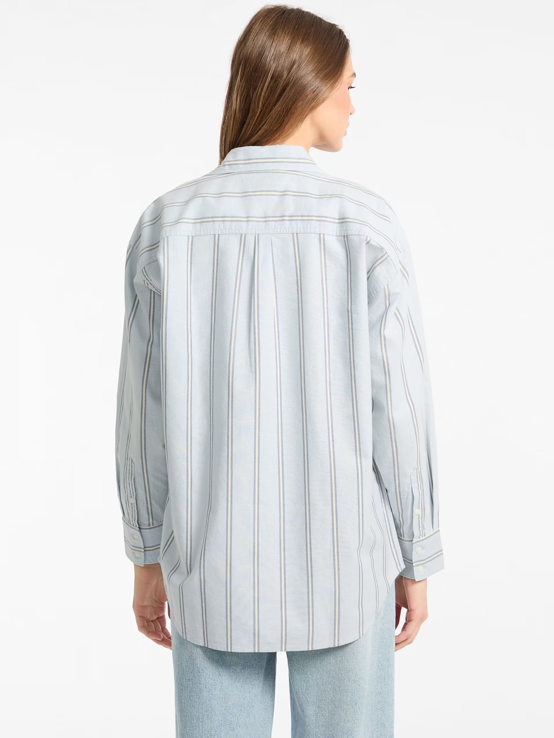 Camisa Oxford Riscas Verde - Guess  3