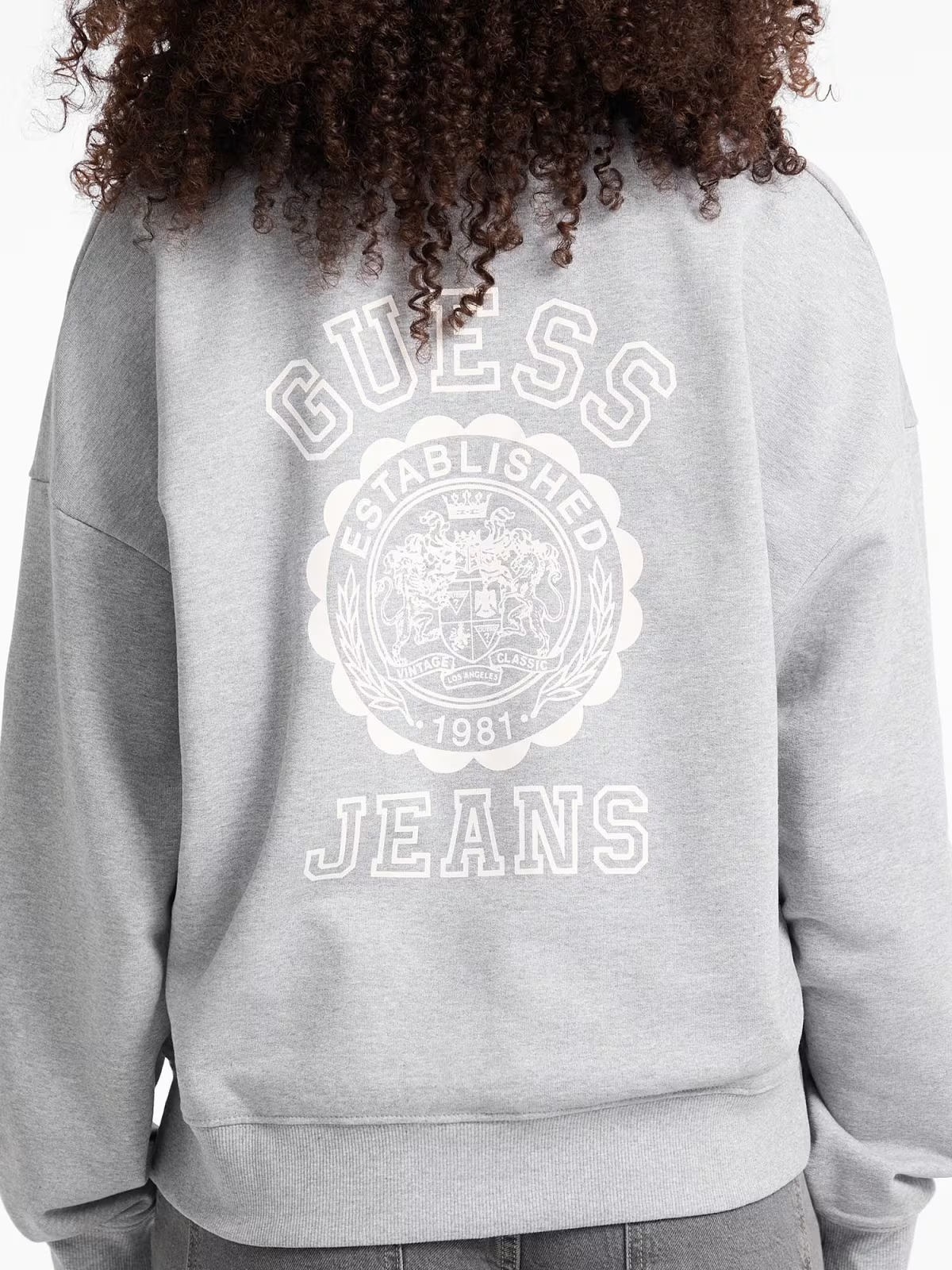 Sweat com Gola Cinza - Guess Jeans 5