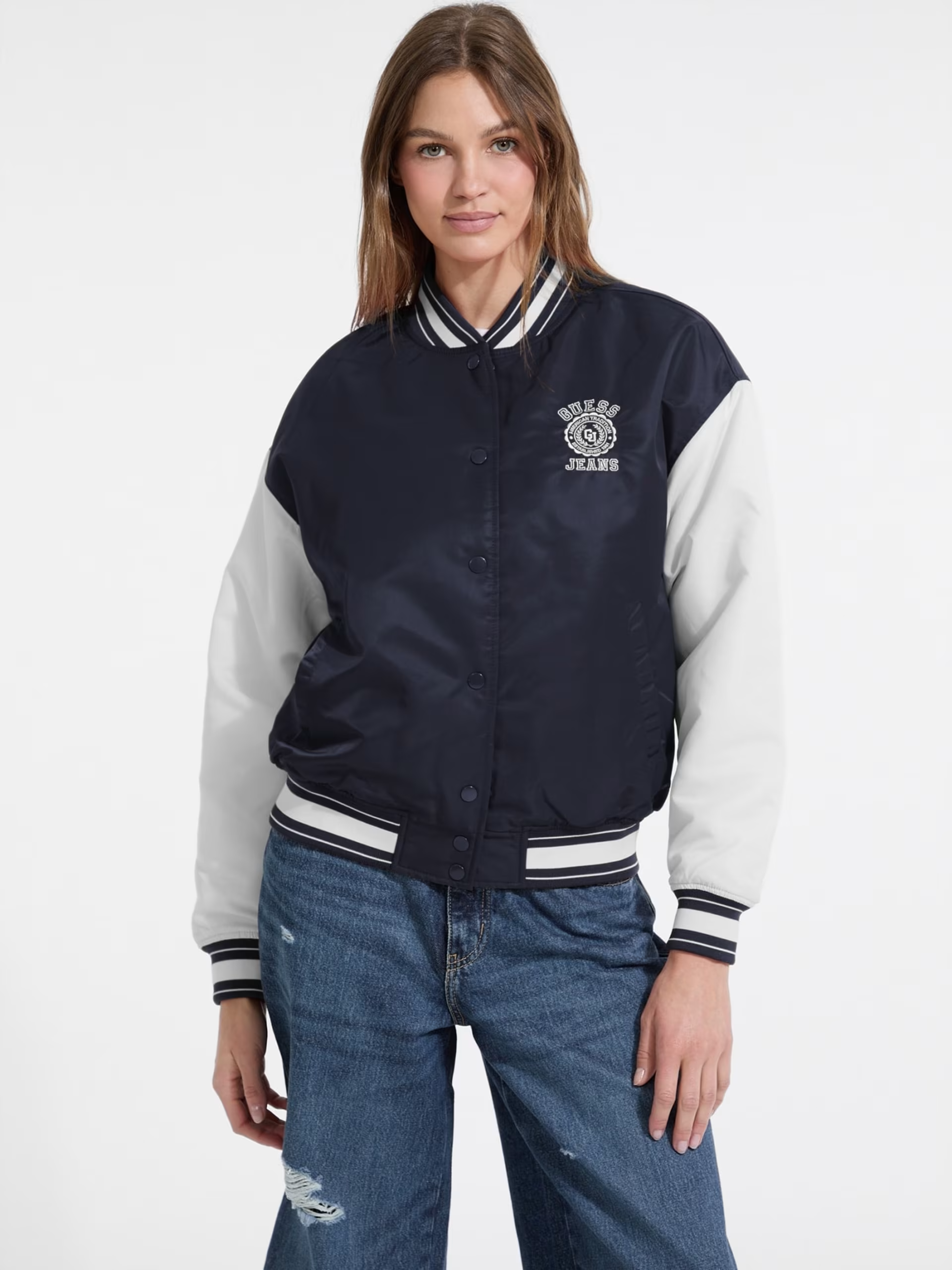 Casaco Bomber Varsity Azul - Guess Jeans 1