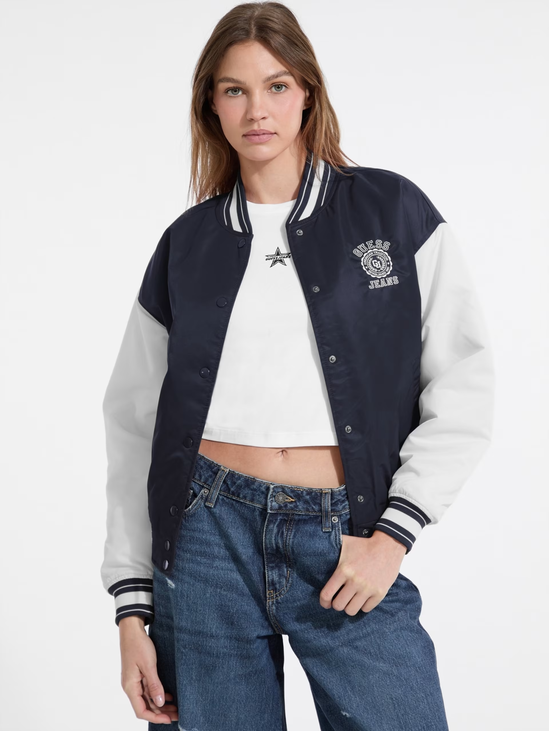 Casaco Bomber Varsity Azul - Guess Jeans 3