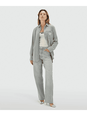 Camisa MEGGY em Ganga Cinza - Josh V