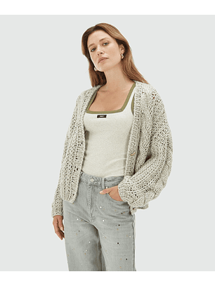 Casaco de Malha Grosso FAYENNA Cinza - Josh V 