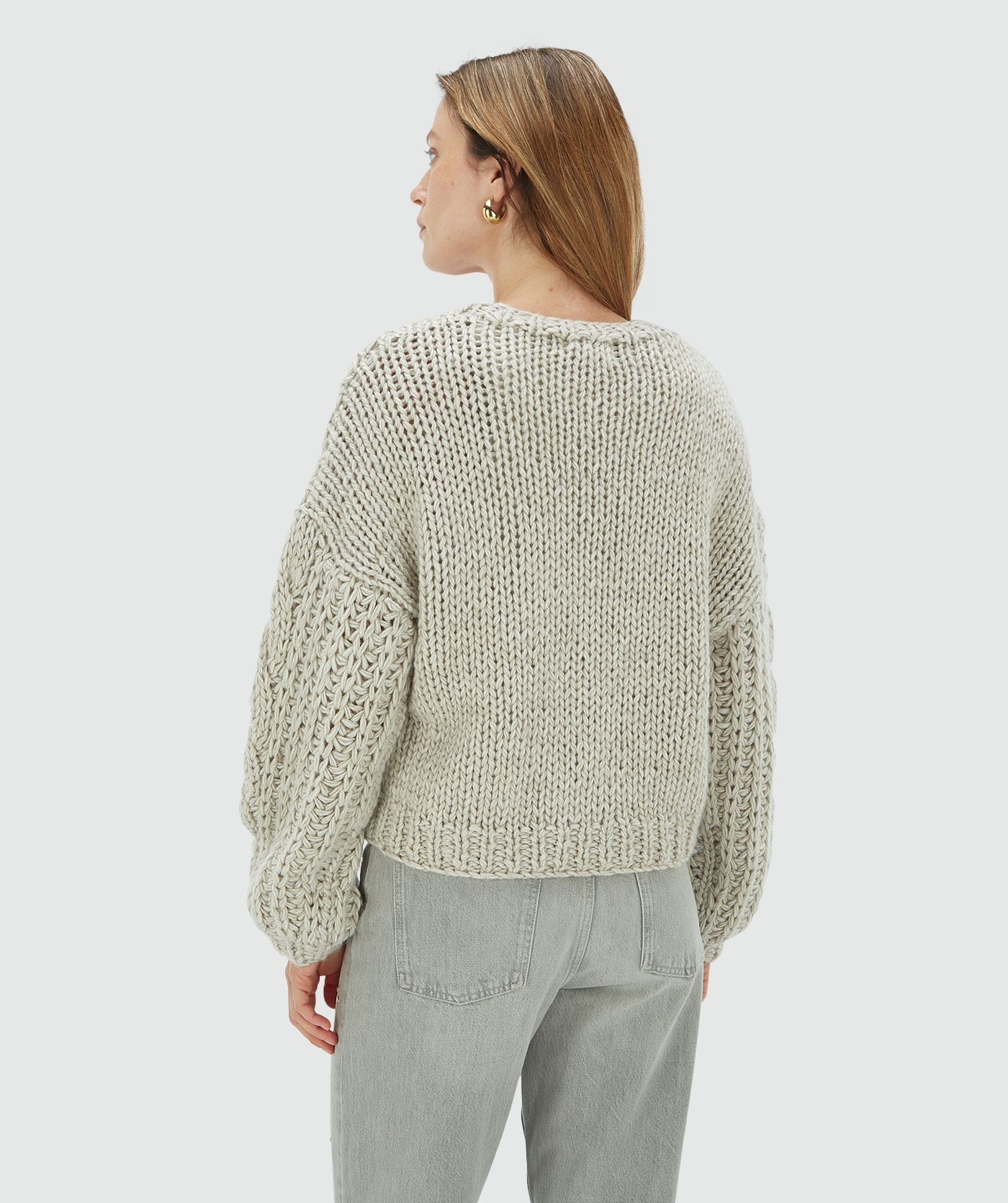 Casaco de Malha Grosso FAYENNA Cinza - Josh V  4