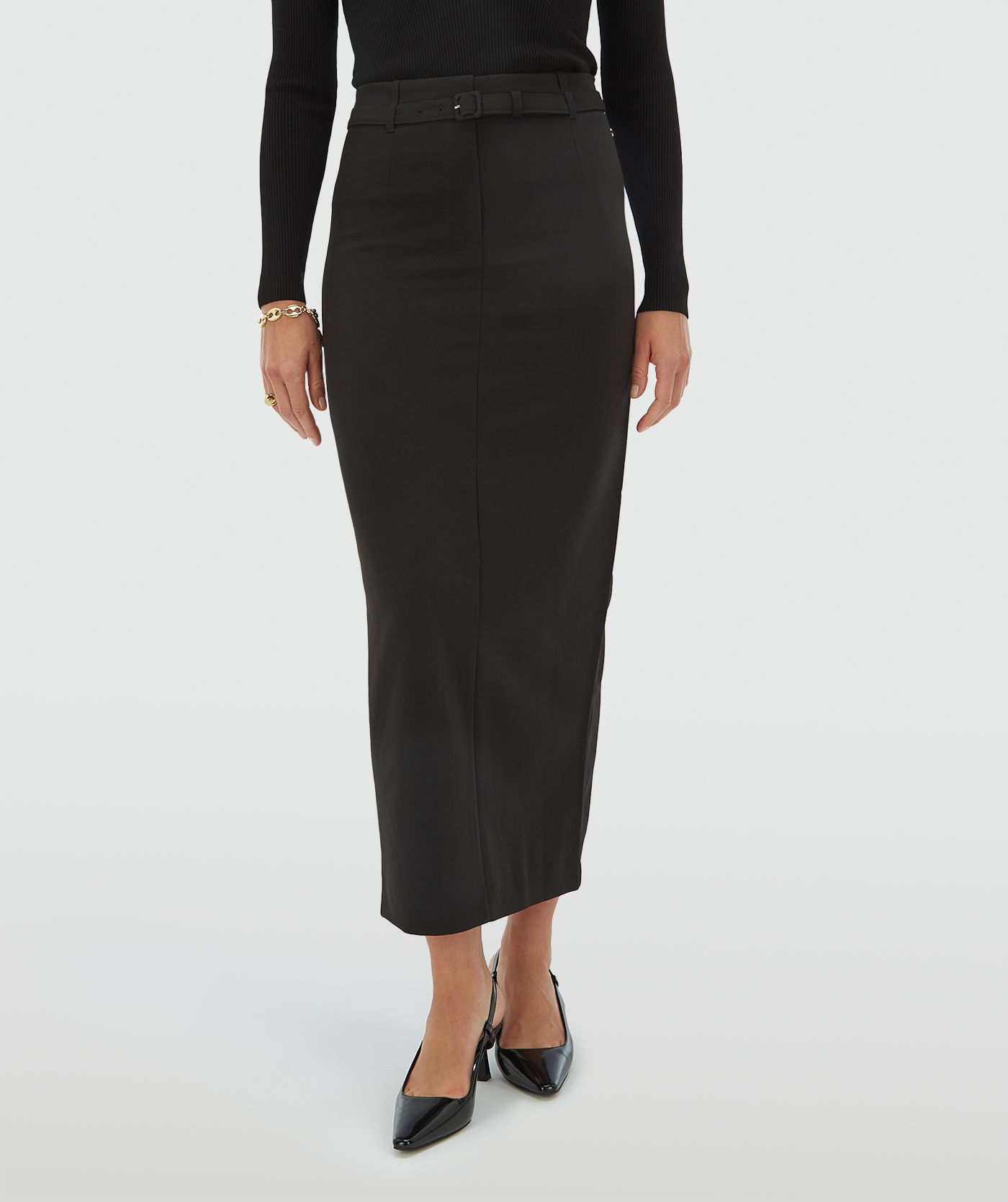 Saia XENIA Midi Preto - Josh V  1