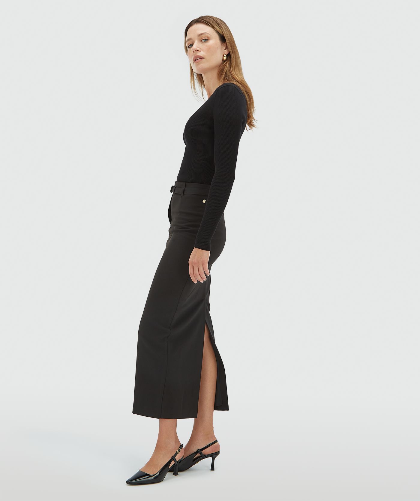 Saia XENIA Midi Preto - Josh V  3