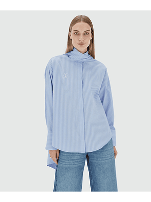 Camisa HEDY com Laçada Riscas Azuis - Josh V