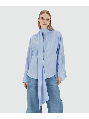 Camisa HEDY com Laçada Riscas Azuis - Josh V